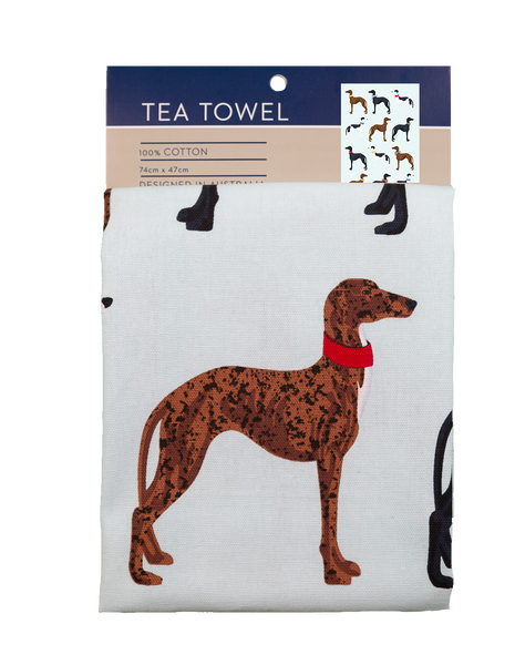 Tea Towel - Greyhound
