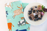 Tea Towel - Green Cows