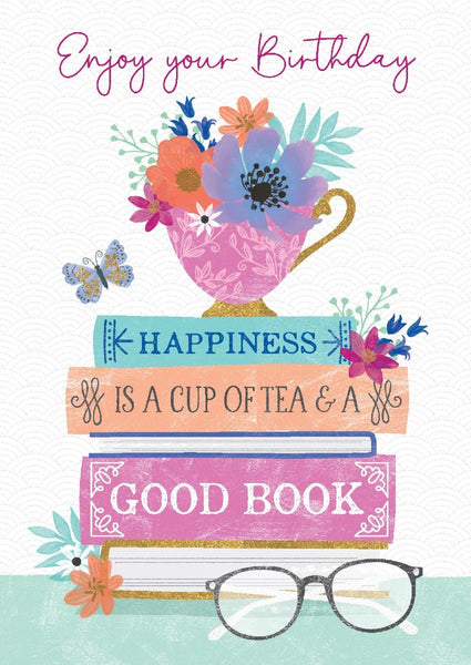 Debbie Edwards Card - Happy Birthday Books