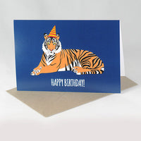 Red Parka Card - Birthday Tiger