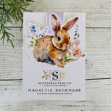Magnetic Bookmark - Spring Floral Bunny