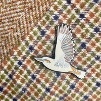Bridget Farmer Enamel Pin In Flight - Kookaburra