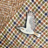 Bridget Farmer Enamel Pin In Flight - Kookaburra