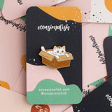 Occasionalish Pin - Box Cat