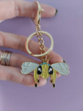 Patch Press Keychain - Native Bee Gold