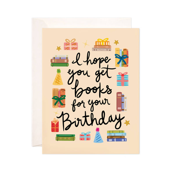 Bloomwolf Card - Books for Bday