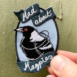 Embroidered Patch - Mad About Magpies