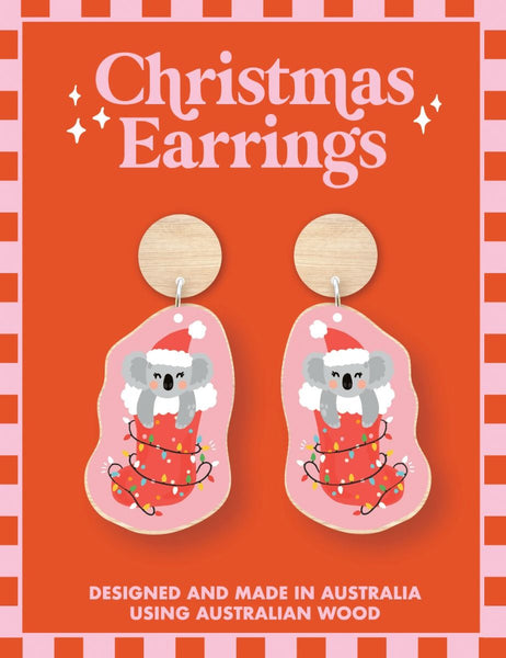 Christmas Earrings - Koala