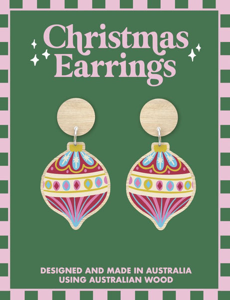 Christmas Earrings - Bauble