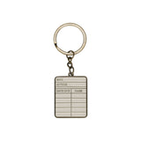 Keyring Metal - Pulteney Press (Library Card)