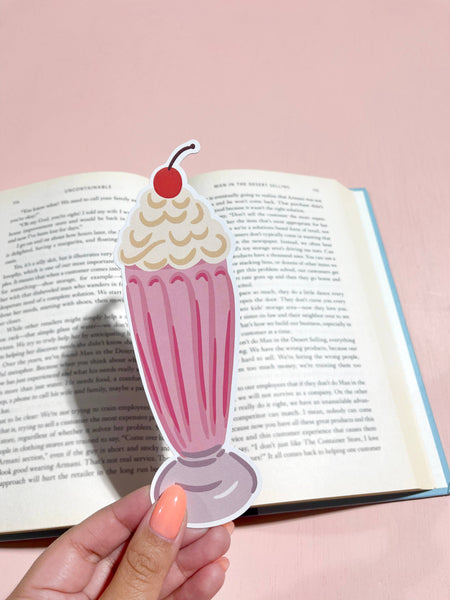 Die Cut Bookmark- Milkshake