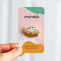 Occasionalish Pin - Box Cat