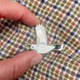 Bridget Farmer Enamel Pin In Flight - New Holland Honeyeater