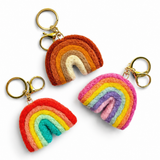 Felt Rainbow Keychain - Fairy Floss
