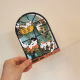 Paper Cut Card - Cats in Hanging Baskets