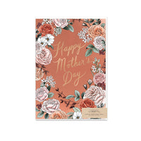 Typoflora Card - Mother's Day Rose