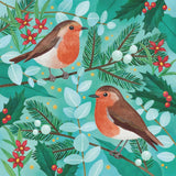Christmas Card Wallet - Robins