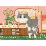 99 Pc Puzzle - The Puzzle Collab - Cat in The Bathroom