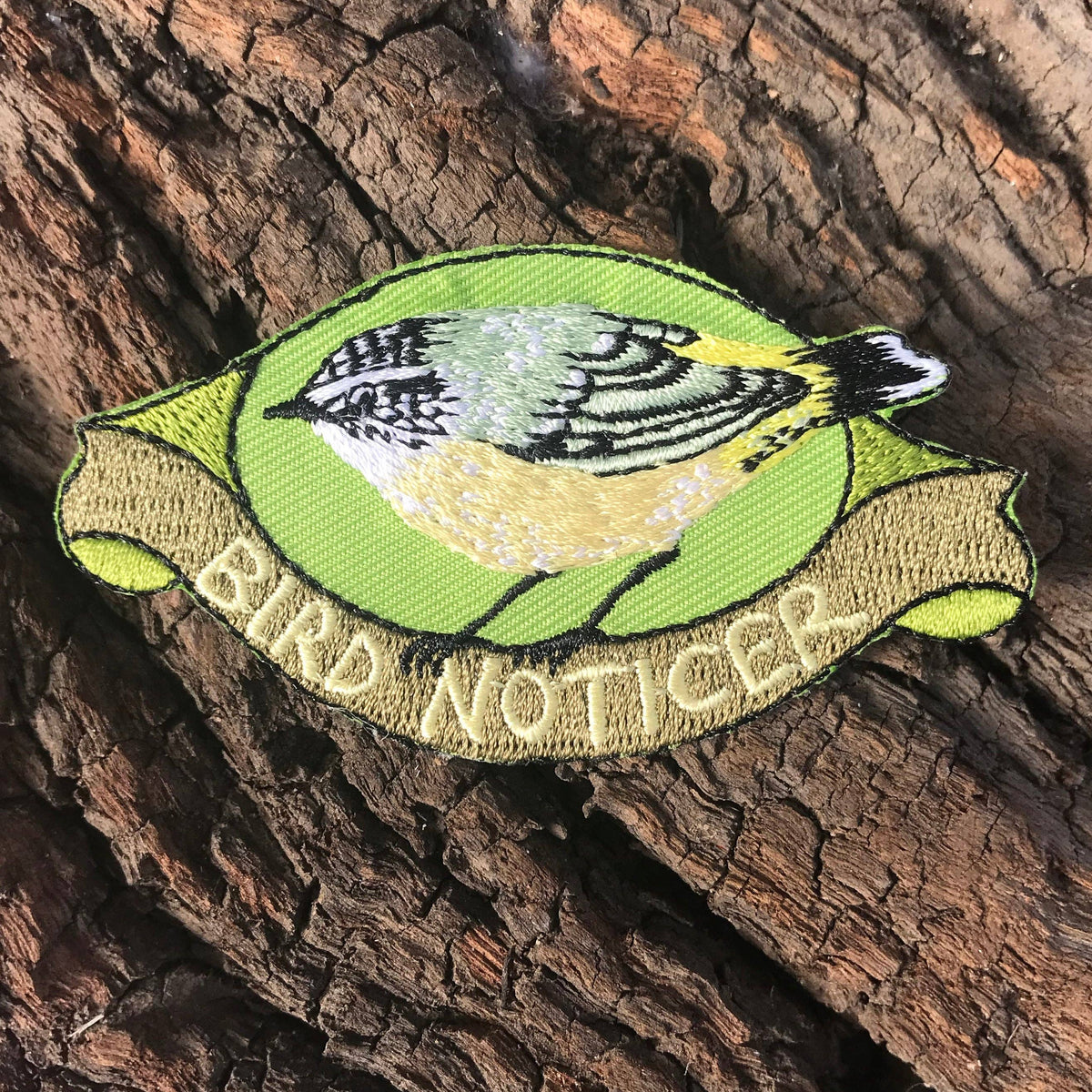 Embroidered Patch - Bird Noticer – Mockingbird Lounge