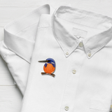 Selatan Brooch - Bird Azure Kingfisher