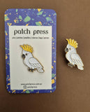 Patch Press Pin - Aus Cockatoo Black