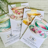Magnetic Bookmark - Teacup Pink Rose Ivory