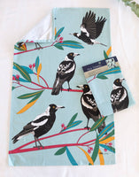 Tea Towel - Magpies