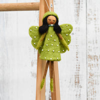Felt Fairy Angel - Lime Green Dress
