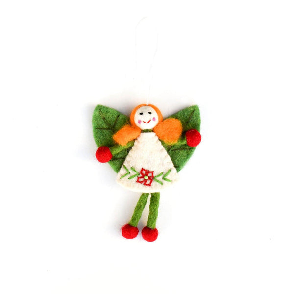 Felt Leaf Fairy - White
