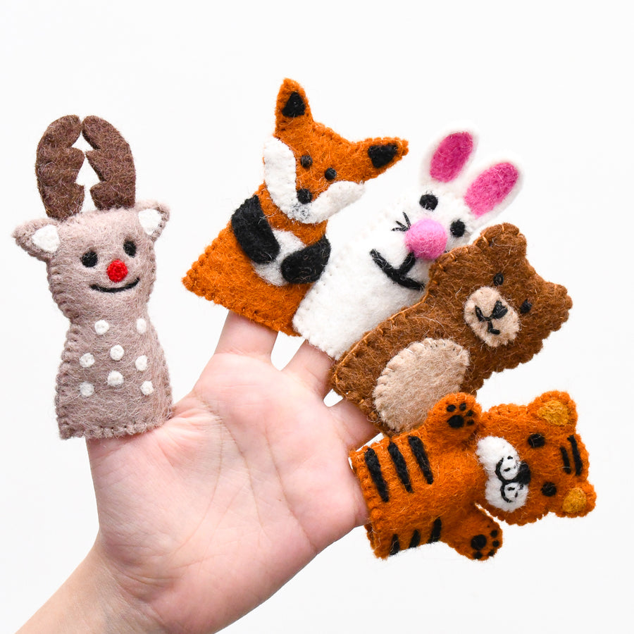 Felt Finger Puppets - Woodland Animals – Mockingbird Lounge