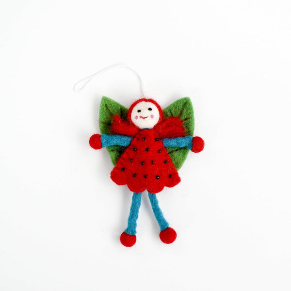 Felt Leaf Fairy - Red