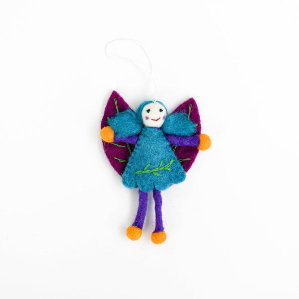 Felt Leaf Fairy - Blue