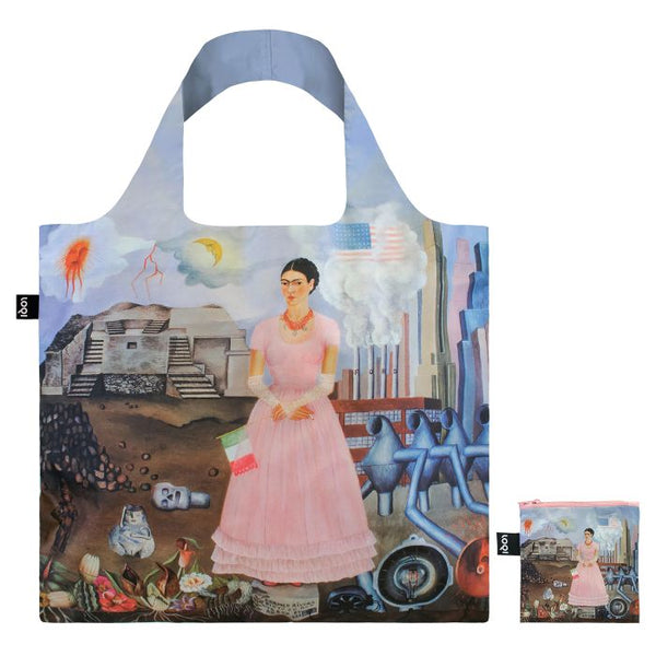 LOQI Foldable Shopper Bag - Frida Kahlo Borderline Between