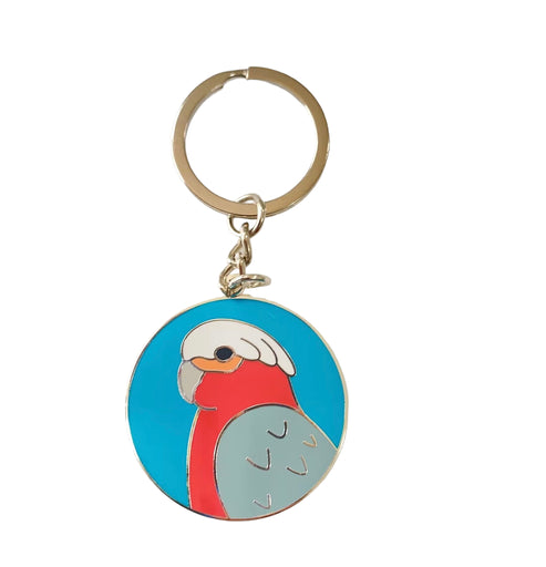 Red Parka Key Ring - Galah