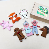 Felt Story Finger Puppets - Gingerbread Man