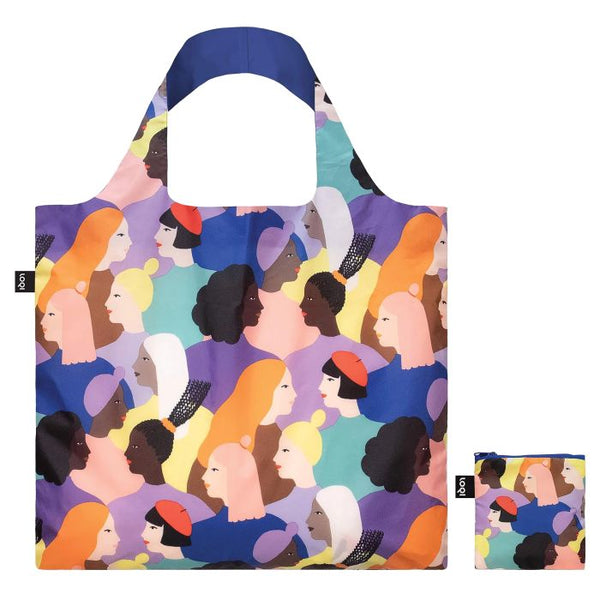 LOQI Foldable Shopper Bag - Glitter Power Sisters