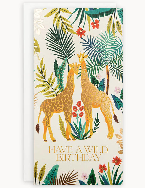 Bespoke Letterpress Tall Card - Have a Wild Birthday