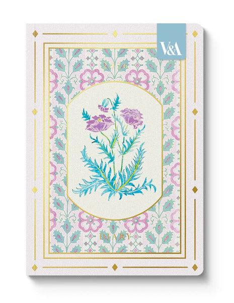2026 A5 Diary - V&A Cottagecore Purple Poppies