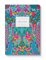 2026 A5 Diary - V&A Neon Floral Peacock