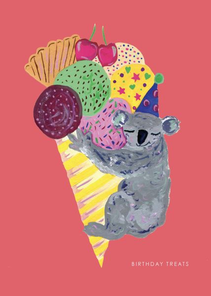 SNH Card - Birthday Koala and Icecream