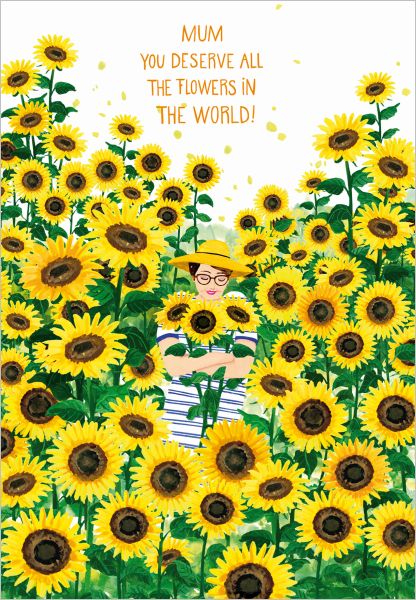 Mother's Day Card - Mother's Day Sunflowers