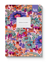2026 A5 Diary - V&A Neon Coral Jungle