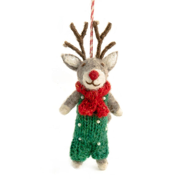 Felt Ornament - Reindeer Rocco