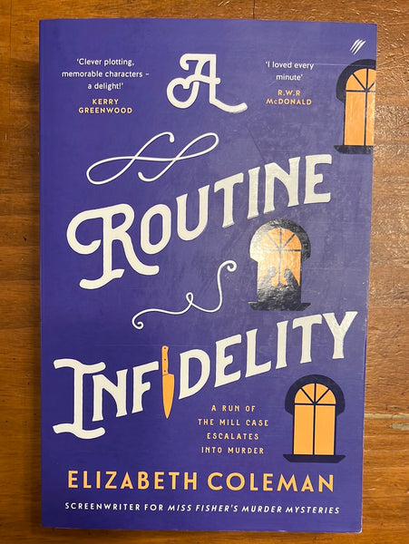 Coleman, Elizabeth - Routine Infidelity (Trade Paperback)