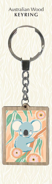 Wooden Keyring - WD - Koala