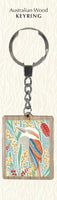 Wooden Keyring - WD - Kookaburra