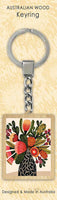 Wooden Keyring - KK - Banksia Vase