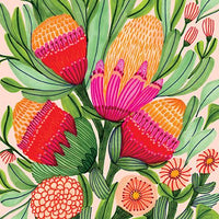 Mini Card - Proteas & Gum Blossoms