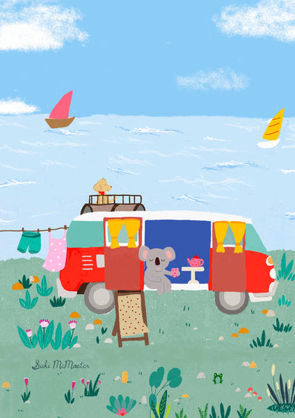 Suki McMaster Card - Koala and Kombi