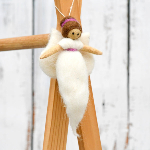 Felt Needle Felted Fairy - White